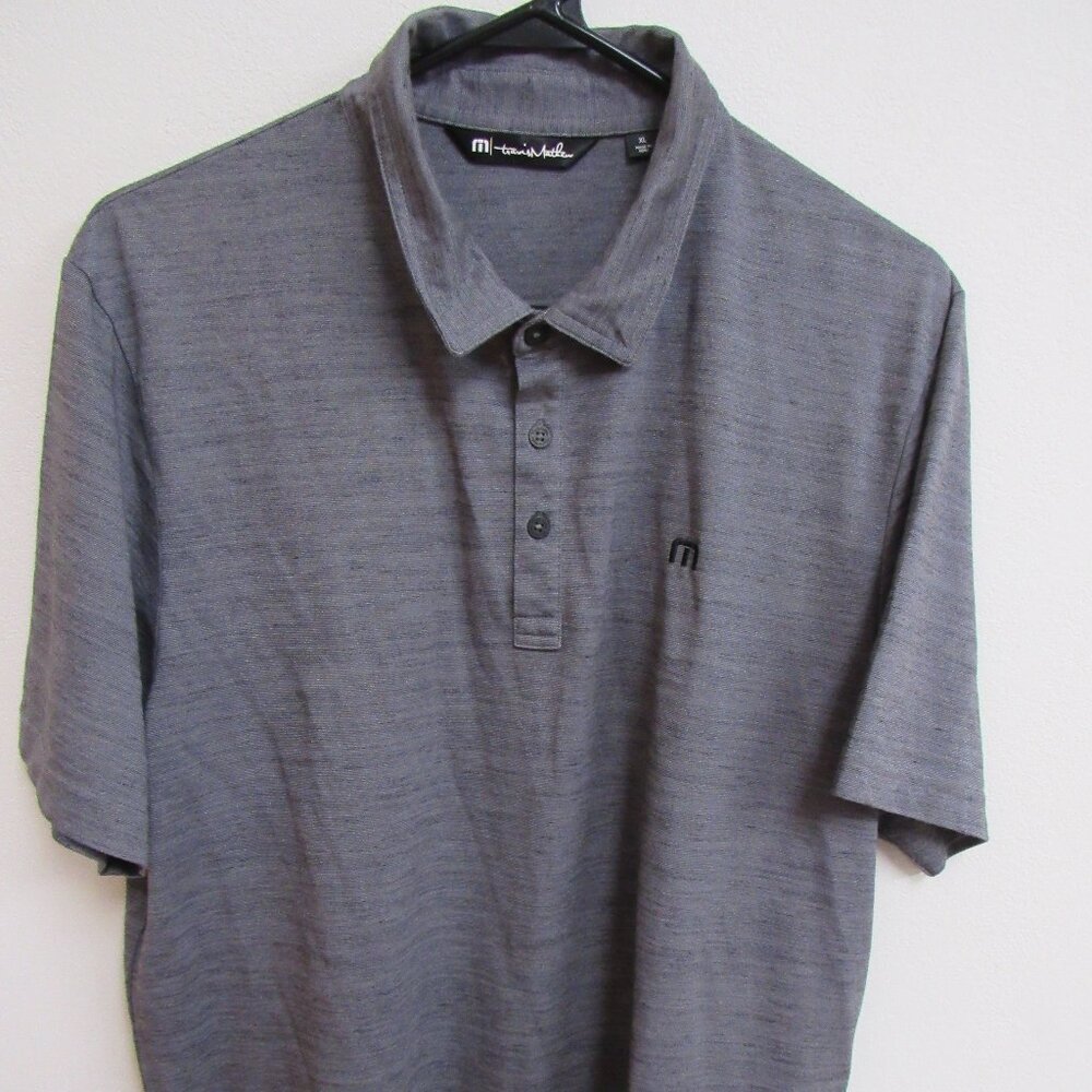 Travis Mathew Flying Tortilla Men's Gray Short-Sleeve Golf Polo Shirt XL